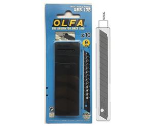 Olfa Abb-10B Ultra Sharp Black 9mm Blades 50Pack