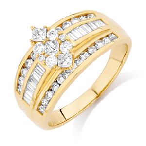 Online Exclusive - Engagement Ring with 1 Carat TW of Diamonds in 14ct Yellow Gold