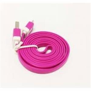 Partlist UCABPLUM01AB15 1 Meter Flat Pink USB to Micro USB (MK5P) Smartphone data/charge Cable