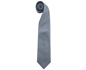 Premier Mens Fashion Colours Work Clip On Tie (Grey) - RW1163