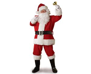 Regal Deluxe Plush 6 Piece Santa Suit Adult XL Costume