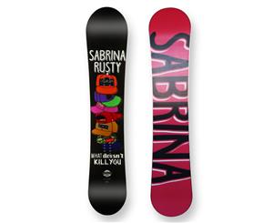 Sabrina Snowboard Rusty Triple Rocker Sidewall 141cm