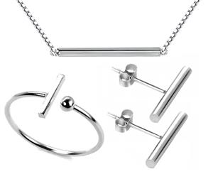 Sterling Silver Iconic Bar Design 3 Piece Gift Set