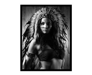 Stretched Canvas Print Large WARRIOR WOMAN Print 104x74cm