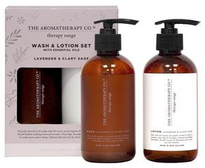 The Aromatherapy Co. Therapy Wash and Lotion Set - Lavender & Clary Sage