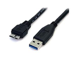 USB Cable Version 3.0 USB-A (Male) to USB 3.0 Micro-USB (Male) Cable - 2m Black - BOOC brand