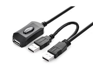 Ugreen USB 2.0 Active Extension Cable 5M with USB for Power 5M 20213