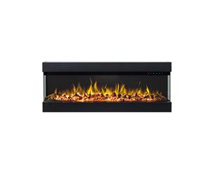 Zevoko 1600W 3 Sided 50 Inch Recessed / Wall Mounted Electric Fireplace