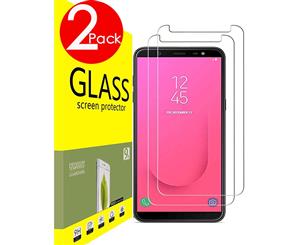 2 PACK Premium 9H Tempered Glass Screen Protector For Samsung Galaxy J8 (2018)