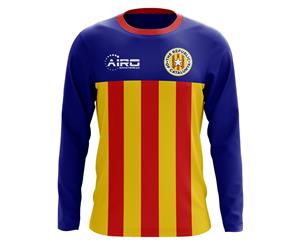 2018-2019 Catalunya Long Sleeve Home Concept Football Shirt (Kids)