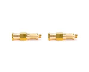 2x 5/8'' Bronze Spigot Stud Adapter with 3/8'' Male Screw Thread for Light Stand