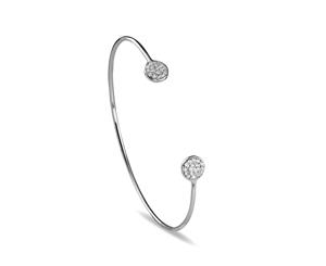925 Sterling Silver Pave Cuff