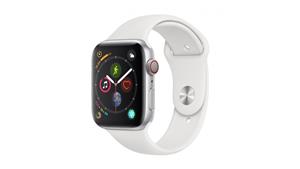 Apple Watch Series 4 - Silver Aluminium Case with White Sport Band 44mm GPS + Cellular