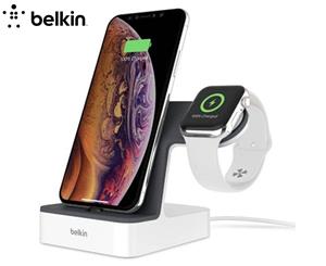 Belkin PowerHouse Charge Dock For Apple Watch & iPhone - White