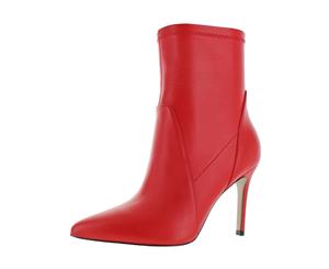 Charles David Womens Laurent Leather Stiletto Mid-Calf Boots