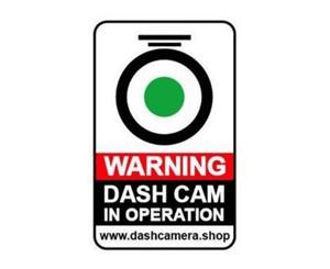 Dash Cam Warning Surveillance Sticker