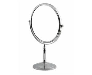 Dolphy 5X Magnification Tabletop Shaving & Makeup Vanity Mirror 8 Inch - Silver