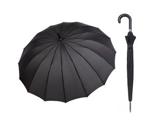 Doppler Liverpool 16 Rib Umbrella Black