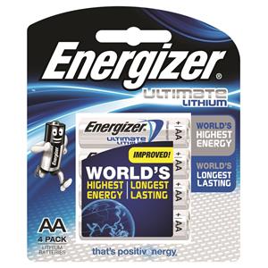 Energizer AA Lithium Batteries - 4 Pack