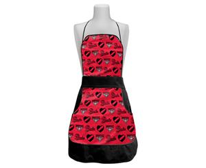 Essendon Bombers AFL Retro Ladies Apron Mothers Day Gift Kitchen Cooking BBQ
