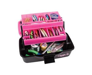 Flambeau Frost Series Pink 2 Tray Tackle Box - Made In U.S.A.
