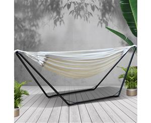 Gardeon Double Hammock Steel Frame Stand Combo Swing Chair bed Carry Bag Outdoor
