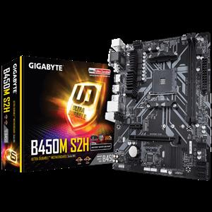 Gigabyte B450M-S2H AMD4 B450 2xDDR4/1x PCI-Ex16/D-SUB/DVI/HDMI/M.2/USB3.1/MicroATX Motherboard