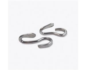 Horse Bridle Curb Chain Hooks - Pair - Stainless Steel