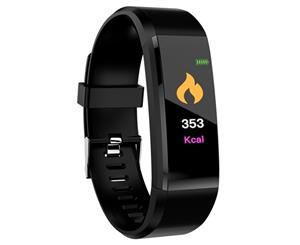 ID115 Plus Smart Bracelet 0.96 inch Screen Bluetooth 4.0 Call / Message Reminder Heart Rate Monitor Functions - Black
