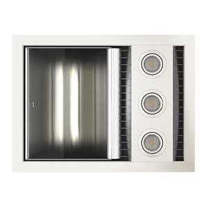 IXL Tastic White Neo Single 3 In 1 Bathroom Fan Heater