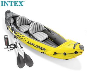 Intex Explorer K2 -2-Person Inflatable Kayak Set with Aluminum Oars