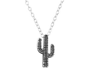 Kids Silver Cactus necklace