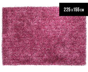 London Collection 225 x 155cm Shag Rug - Berry