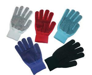 Magic Stretch Riding Gloves Pimple Palm 1 Size Adult Assorted Colours