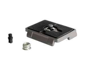 Manfrotto 200PL Quick Release Plate with 1/4in-20 Screw & 3/8in Bushing Adapter