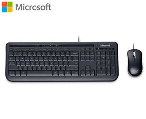 Microsoft Wired Desktop 600 Keyboard & Mouse - Black
