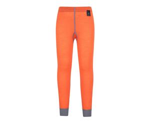 Mountain Warehouse Kids Thermal Pants Made from Merino Blend - Extra Warm - Orange