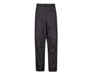Mountain Warehouse Mens Highly Breathable Overtrousers with Shorter Length - Black