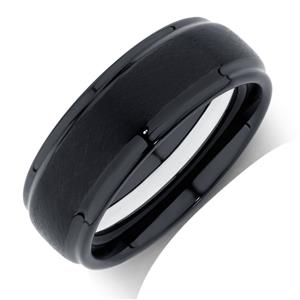 Online Exclusive - Men's Ring in Black Tungsten Air