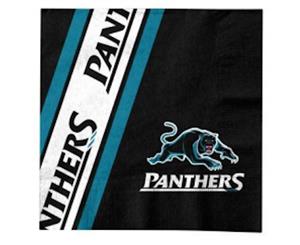 Penrith Panthers NRL 12 Pack Team Logo Birthday Celebration Paper Party Napkins