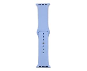 Silicone Sport Band For Apple Watch - Pastel Blue