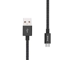 Smaak 2m Tourer Series Micro USB 2.0 To USB Cable - Black