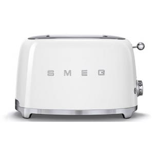Smeg - TSF01WHAU - 50's Retro Style Aesthetic 2 Slice Toaster - White