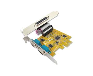 Sunix MIO6479A PCIE 2-port Serial RS-232 & 1-port Parallel IEEE1284 Card MIO6479A