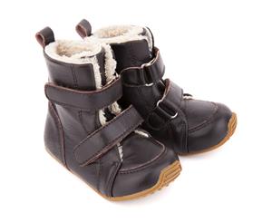 Toddler Leather SNUG Boots Chocolate