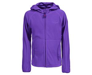 Trespass Childrens Girls Snozzle Hooded Microfleece Jacket (Purple Rain) - TP199