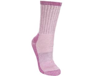Trespass Womens/Ladies Springer Hiking Boot Socks (1 Pair) (Raspberry Marl) - TP185
