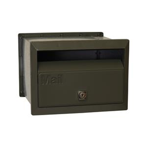 Velox 230mm Woodland Grey Front Open Letterbox with Sleeve
