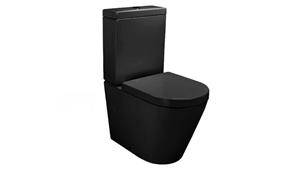 Verotti Felino Zero Rimless Design Back to Wall Toilet Suite - Matte Black