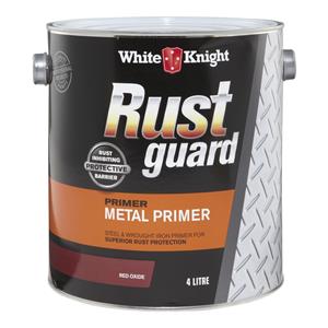 White Knight Rust Guard 4L Red Oxide Metal Primer
